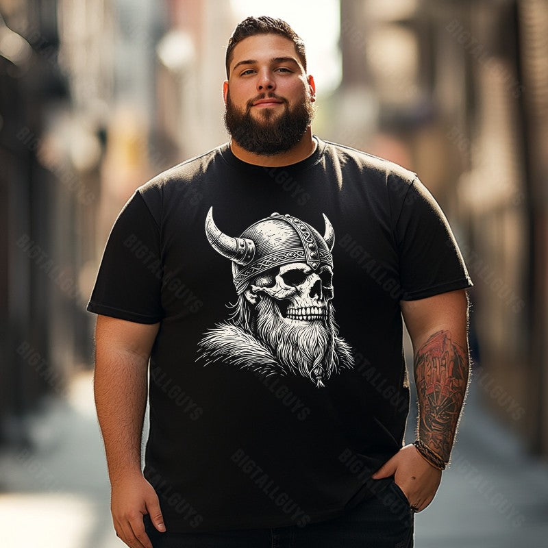 Skull Skeleton T0 5D2C 146 Men T Shirts Big and Tall Men Shirts Plus Size Short Sleeve Fashion Casual T Shirt Graphic Tee Shirts Tshirts