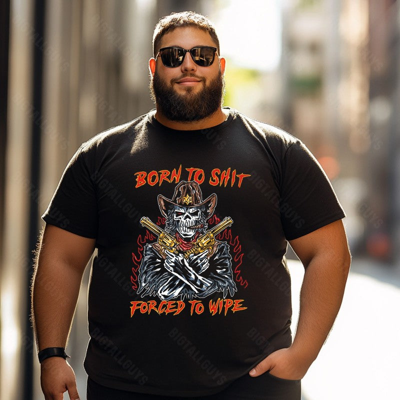 Skull Skeleton T0 5D2C 156 Men T Shirts Big and Tall Men Shirts Plus Size Short Sleeve Fashion Casual T Shirt Graphic Tee Shirts Tshirts