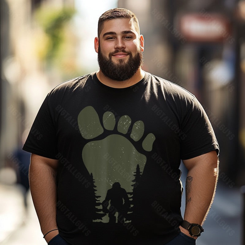 Bigfoot Sasquatch Yeti T0 5D2F 005 Men T Shirts Big and Tall Men Shirts Plus Size Short Sleeve Fashion Casual T Shirt Graphic Tee Shirts Tshirts