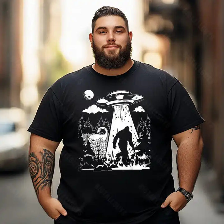 Bigfoot Sasquatch Yeti T0 5D2F 012 Men T Shirts Big and Tall Men Shirts Plus Size Short Sleeve Fashion Casual T Shirt Graphic Tee Shirts Tshirts