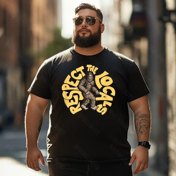Bigfoot Sasquatch Yeti T0 5D2F 022 Men T Shirts Big and Tall Men Shirts Plus Size Short Sleeve Fashion Casual T Shirt Graphic Tee Shirts Tshirts
