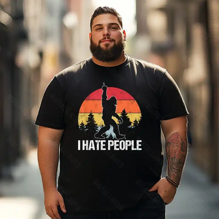 Bigfoot Sasquatch Yeti T0 5D2F 027 Men T Shirts Big and Tall Men Shirts Plus Size Short Sleeve Fashion Casual T Shirt Graphic Tee Shirts Tshirts