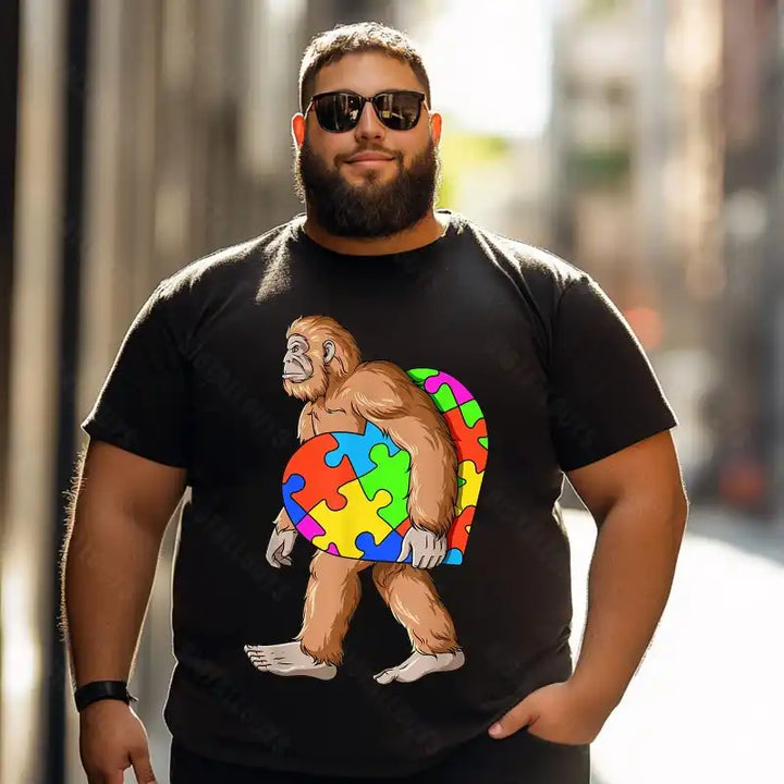 Bigfoot Sasquatch Yeti T0 5D2F 037 Men T Shirts Big and Tall Men Shirts Plus Size Short Sleeve Fashion Casual T Shirt Graphic Tee Shirts Tshirts