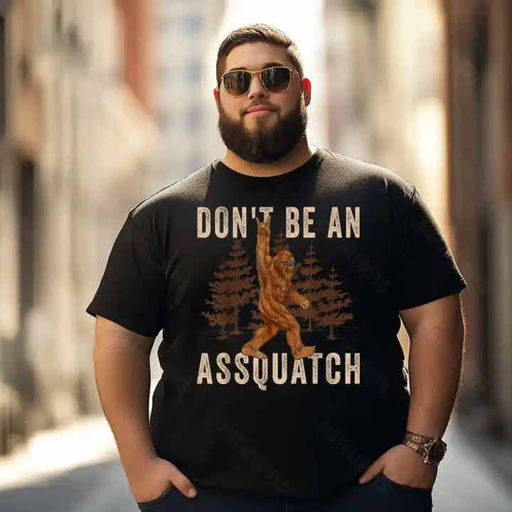 Bigfoot Sasquatch Yeti T0 5D2F 044 Men T Shirts Big and Tall Men Shirts Plus Size Short Sleeve Fashion Casual T Shirt Graphic Tee Shirts Tshirts