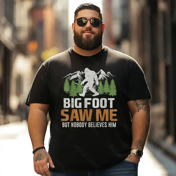 Bigfoot Sasquatch Yeti T0 5D2F 047 Men T Shirts Big and Tall Men Shirts Plus Size Short Sleeve Fashion Casual T Shirt Graphic Tee Shirts Tshirts