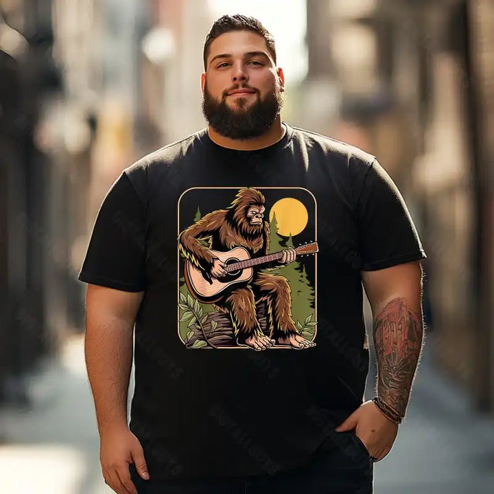 Bigfoot Sasquatch Yeti T0 5D2F 063 Men T Shirts Big and Tall Men Shirts Plus Size Short Sleeve Fashion Casual T Shirt Graphic Tee Shirts Tshirts