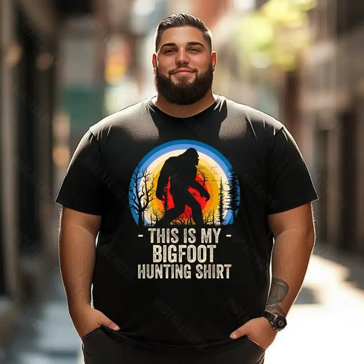 Bigfoot Sasquatch Yeti T0 5D2F 064 Men T Shirts Big and Tall Men Shirts Plus Size Short Sleeve Fashion Casual T Shirt Graphic Tee Shirts Tshirts