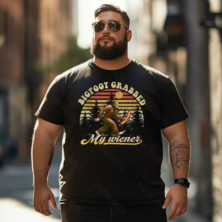 Bigfoot Sasquatch Yeti T0 5D2F 070 Men T Shirts Big and Tall Men Shirts Plus Size Short Sleeve Fashion Casual T Shirt Graphic Tee Shirts Tshirts