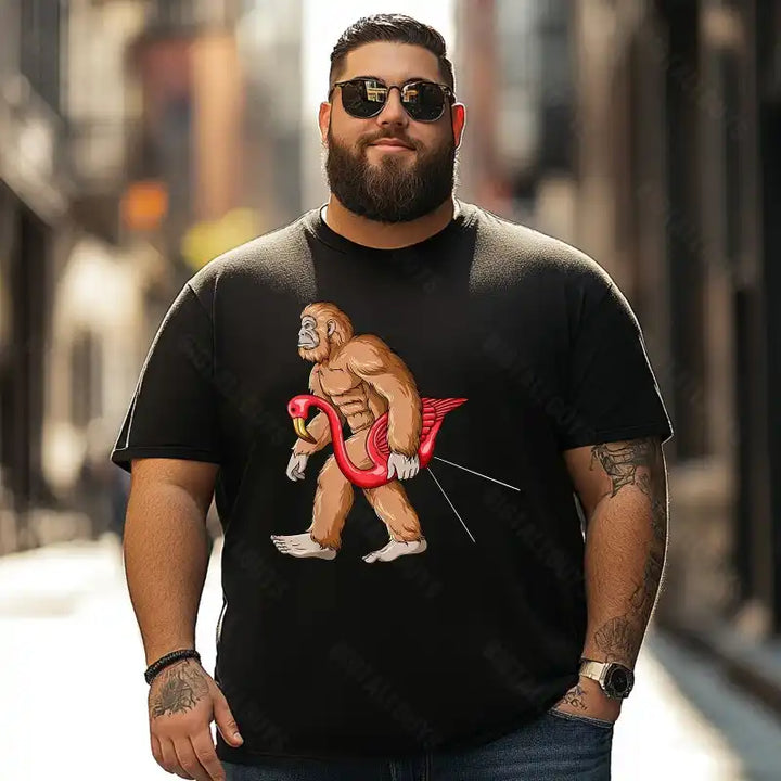 Bigfoot Sasquatch Yeti T0 5D2F 083 Men T Shirts Big and Tall Men Shirts Plus Size Short Sleeve Fashion Casual T Shirt Graphic Tee Shirts Tshirts