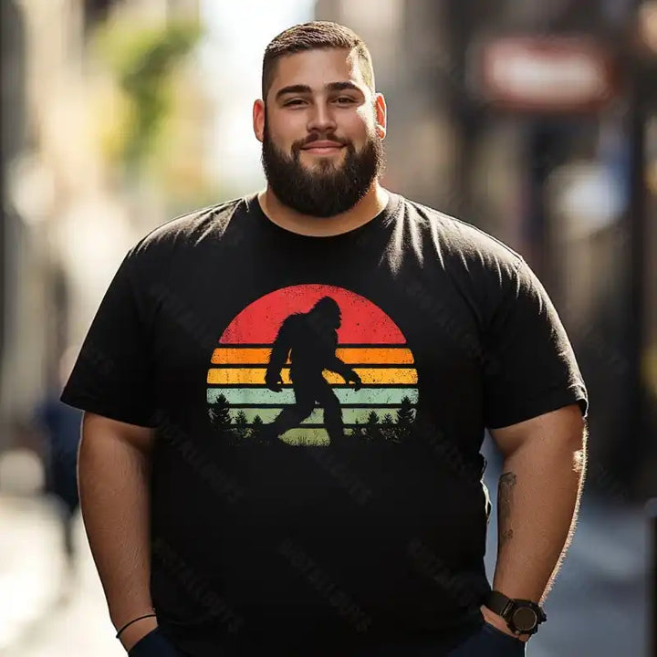 Bigfoot Sasquatch Yeti T0 5D2F 089 Men T Shirts Big and Tall Men Shirts Plus Size Short Sleeve Fashion Casual T Shirt Graphic Tee Shirts Tshirts