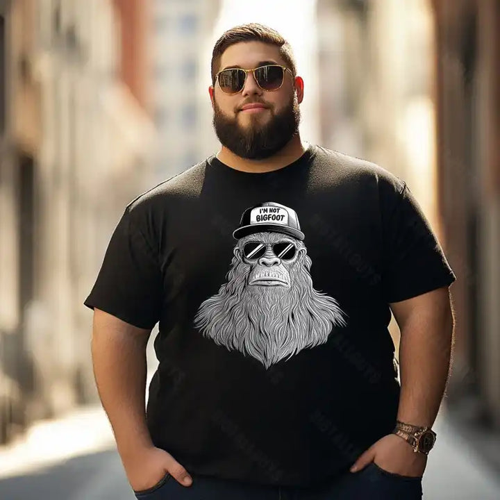 Bigfoot Sasquatch Yeti T0 5D2F 092 Men T Shirts Big and Tall Men Shirts Plus Size Short Sleeve Fashion Casual T Shirt Graphic Tee Shirts Tshirts