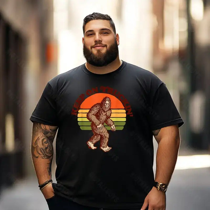 Bigfoot Sasquatch Yeti T0 5D2F 098 Men T Shirts Big and Tall Men Shirts Plus Size Short Sleeve Fashion Casual T Shirt Graphic Tee Shirts Tshirts