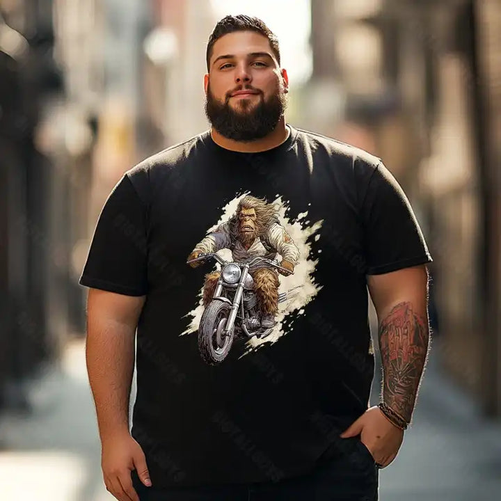 Bigfoot Sasquatch Yeti T0 5D2F 099 Men T Shirts Big and Tall Men Shirts Plus Size Short Sleeve Fashion Casual T Shirt Graphic Tee Shirts Tshirts