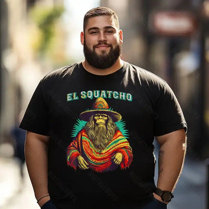 Bigfoot Sasquatch Yeti T0 5D2F 101 Men T Shirts Big and Tall Men Shirts Plus Size Short Sleeve Fashion Casual T Shirt Graphic Tee Shirts Tshirts