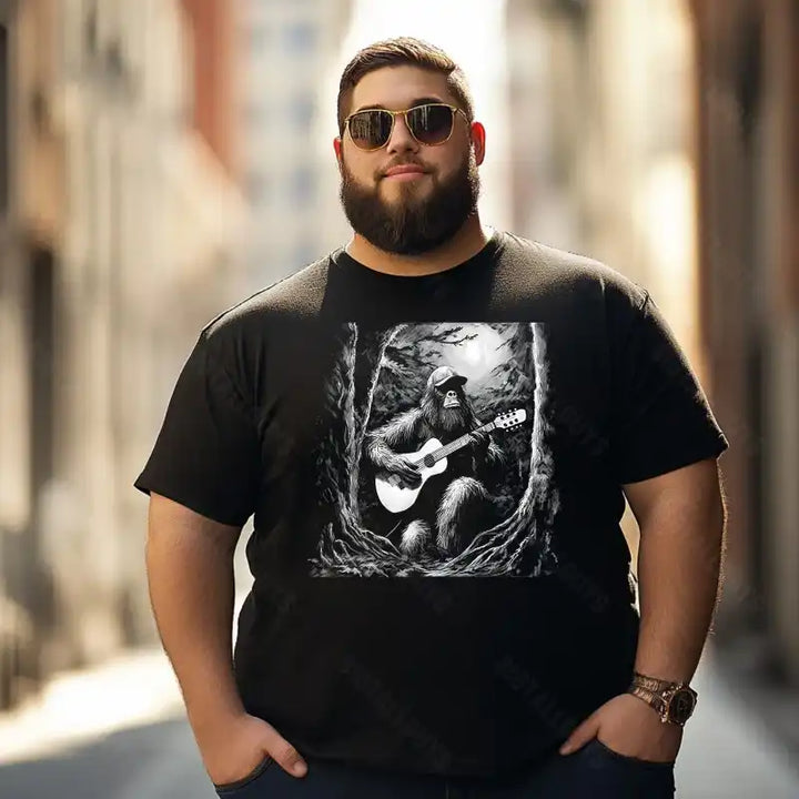 Bigfoot Sasquatch Yeti T0 5D2F 104 Men T Shirts Big and Tall Men Shirts Plus Size Short Sleeve Fashion Casual T Shirt Graphic Tee Shirts Tshirts