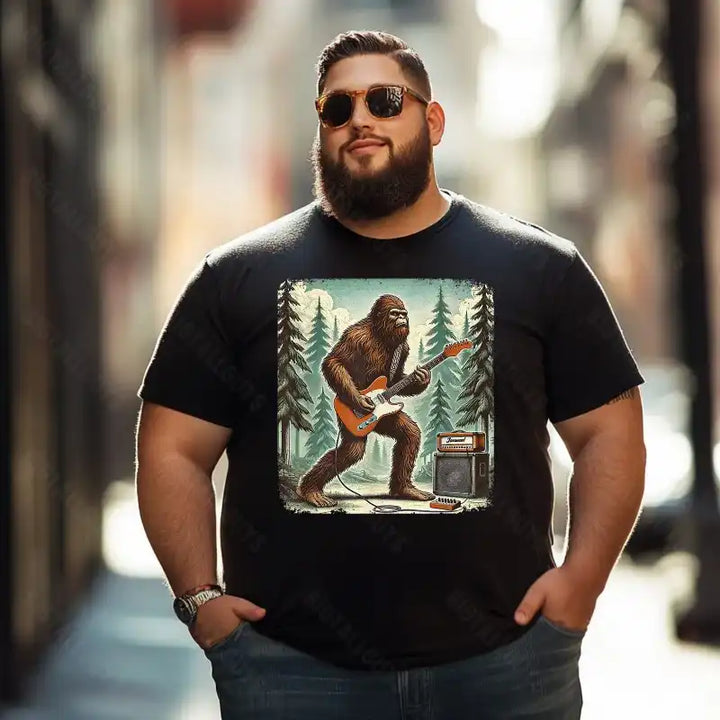 Bigfoot Sasquatch Yeti T0 5D2F 105 Men T Shirts Big and Tall Men Shirts Plus Size Short Sleeve Fashion Casual T Shirt Graphic Tee Shirts Tshirts