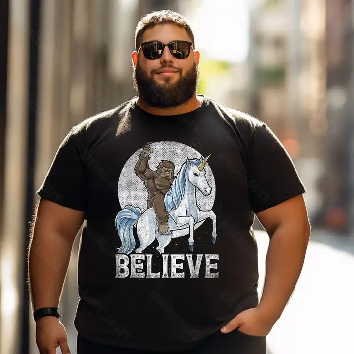 Bigfoot Sasquatch Yeti T0 5D2F 109 Men T Shirts Big and Tall Men Shirts Plus Size Short Sleeve Fashion Casual T Shirt Graphic Tee Shirts Tshirts
