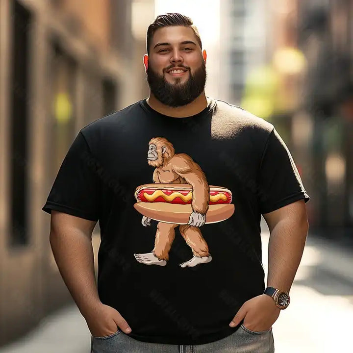 Bigfoot Sasquatch Yeti T0 5D2F 111 Men T Shirts Big and Tall Men Shirts Plus Size Short Sleeve Fashion Casual T Shirt Graphic Tee Shirts Tshirts