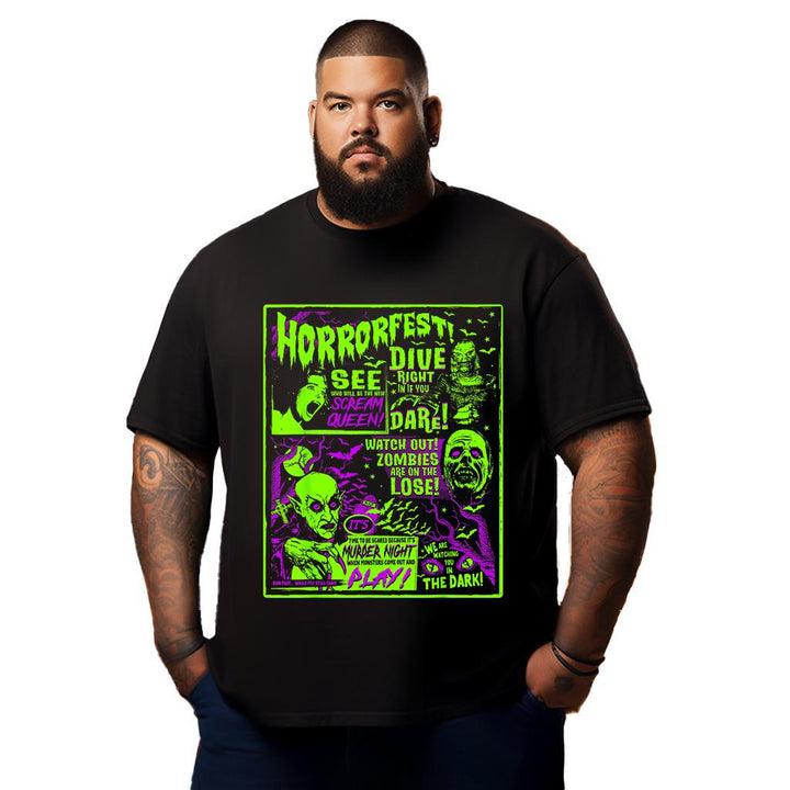 Halloween Horror Movie Night Shirt Halloween Horror T Shirt T0 5DM5 010 Men T Shirts Big and Tall Men Shirts Plus Size Short Sleeve Fashion Casual T Shirt Graphic Tee Shirts Tshirts