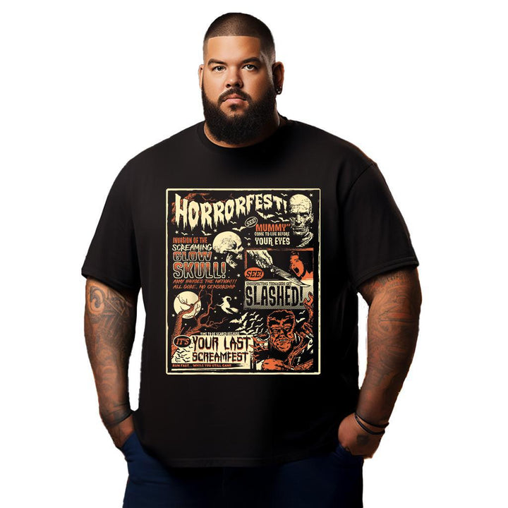 Halloween Horror Movie Night Shirt Halloween Horror T Shirt T0 5DM5 011 Men T Shirts Big and Tall Men Shirts Plus Size Short Sleeve Fashion Casual T Shirt Graphic Tee Shirts Tshirts