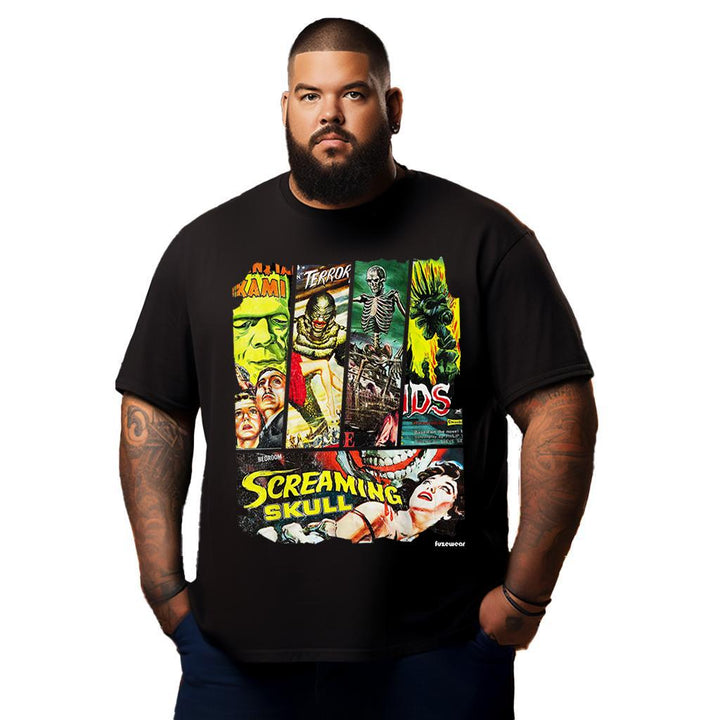 Halloween Horror Movie Night Shirt Halloween Horror T Shirt T0 5DM5 015 Men T Shirts Big and Tall Men Shirts Plus Size Short Sleeve Fashion Casual T Shirt Graphic Tee Shirts Tshirts
