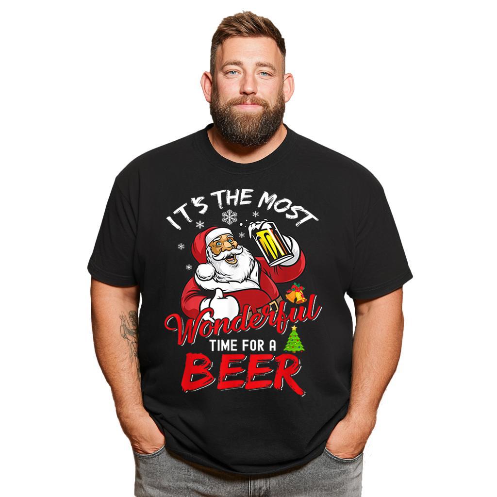 Christmas T Shirt for Men Big & Tall Men Xmas T Shirt T0 5DOH 009 Men T Shirts Big and Tall Men Shirts Plus Size Short Sleeve Fashion Casual T Shirt Graphic Tee Shirts Tshirts