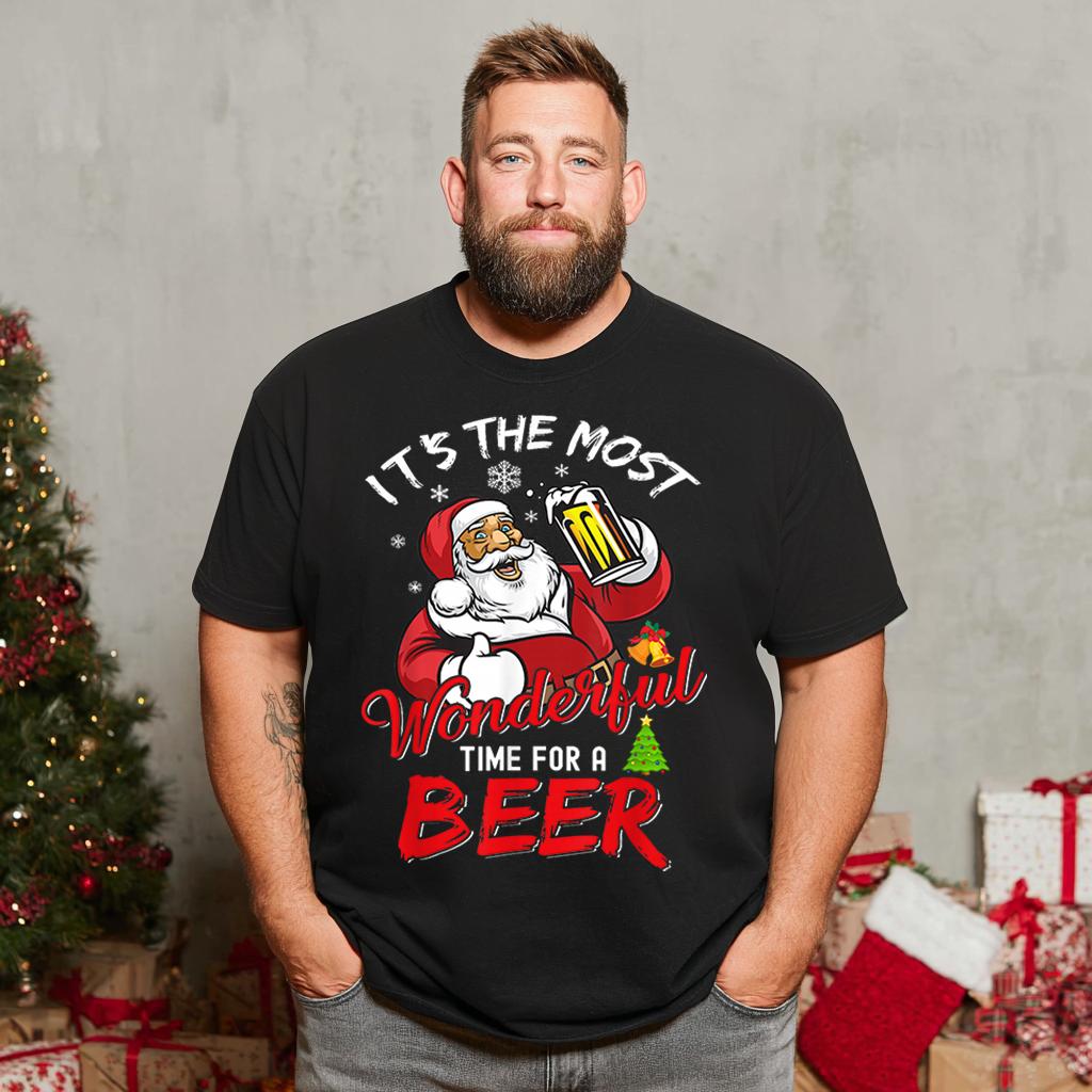 Christmas T Shirt for Men Big & Tall Men Xmas T Shirt T0 5DOH 009 Men T Shirts Big and Tall Men Shirts Plus Size Short Sleeve Fashion Casual T Shirt Graphic Tee Shirts Tshirts