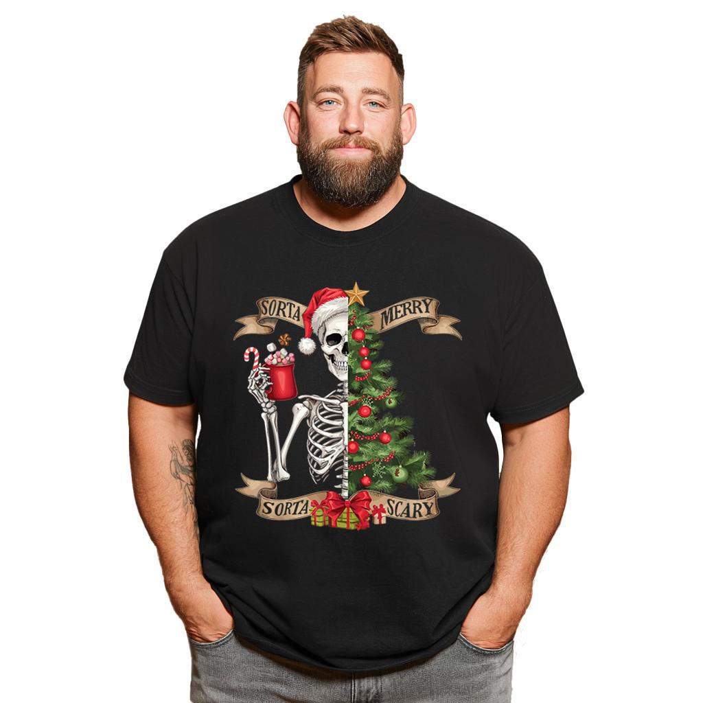 Christmas T Shirt for Men Big & Tall Men Xmas T Shirt T0 5DOH 010 Men T Shirts Big and Tall Men Shirts Plus Size Short Sleeve Fashion Casual T Shirt Graphic Tee Shirts Tshirts