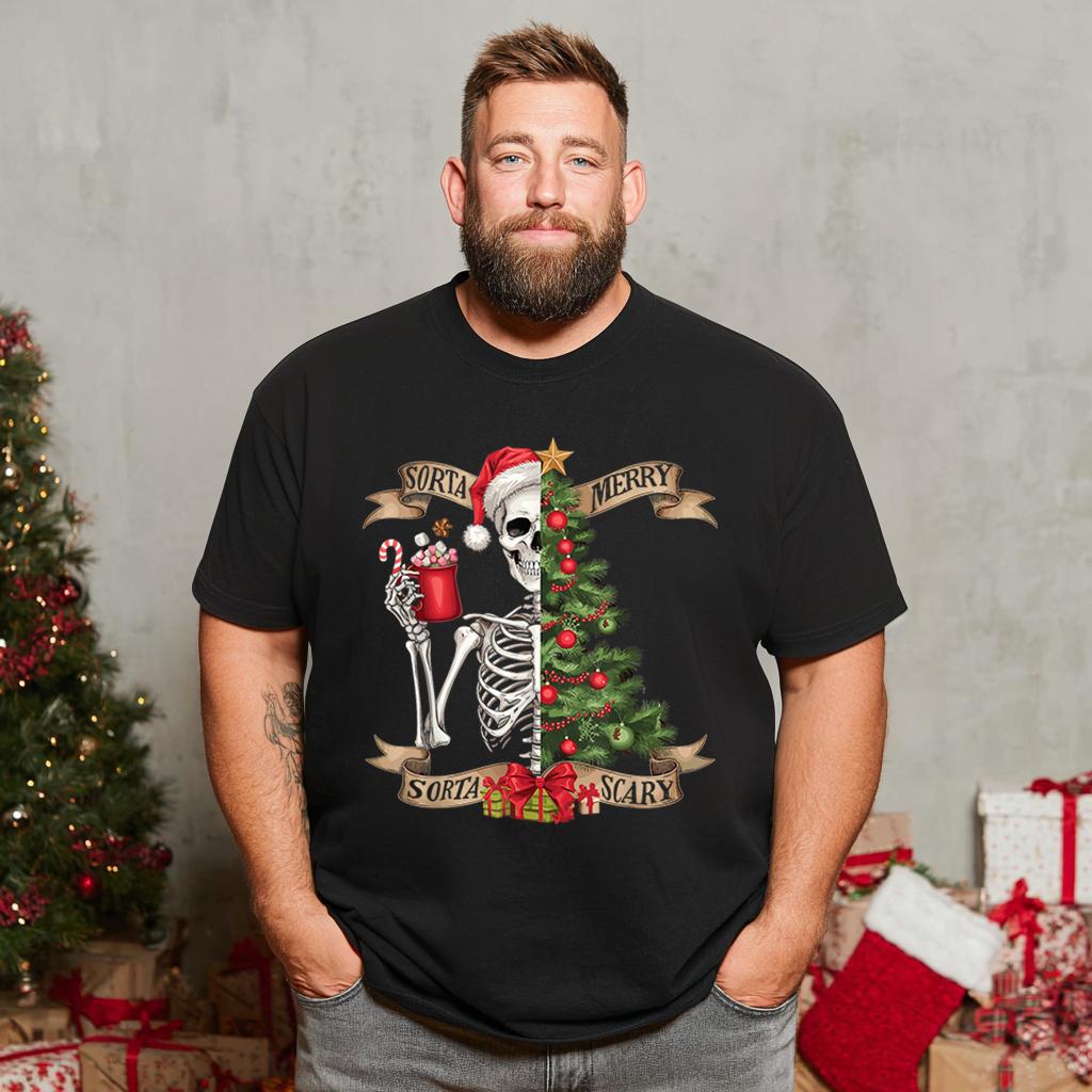 Christmas T Shirt for Men Big & Tall Men Xmas T Shirt T0 5DOH 010 Men T Shirts Big and Tall Men Shirts Plus Size Short Sleeve Fashion Casual T Shirt Graphic Tee Shirts Tshirts