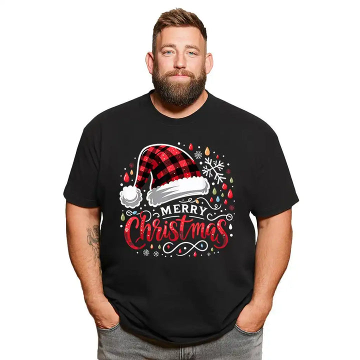 Christmas T Shirt for Men Big & Tall Men Xmas T Shirt T0 5DOH 014 Men T Shirts Big and Tall Men Shirts Plus Size Short Sleeve Fashion Casual T Shirt Graphic Tee Shirts Tshirts