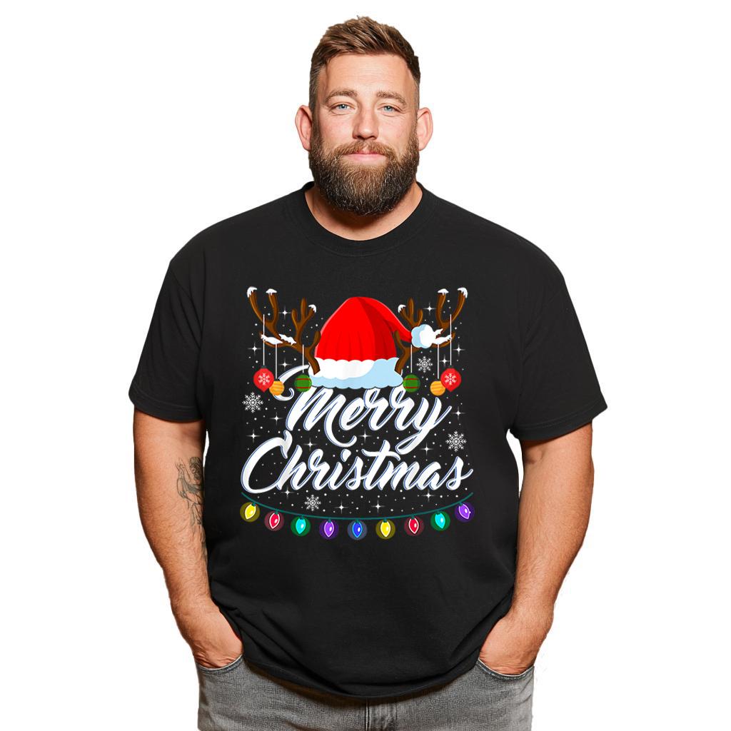 Christmas T Shirt for Men Big & Tall Men Xmas T Shirt T0 5DOI 012 Men T Shirts Big and Tall Men Shirts Plus Size Short Sleeve Fashion Casual T Shirt Graphic Tee Shirts Tshirts