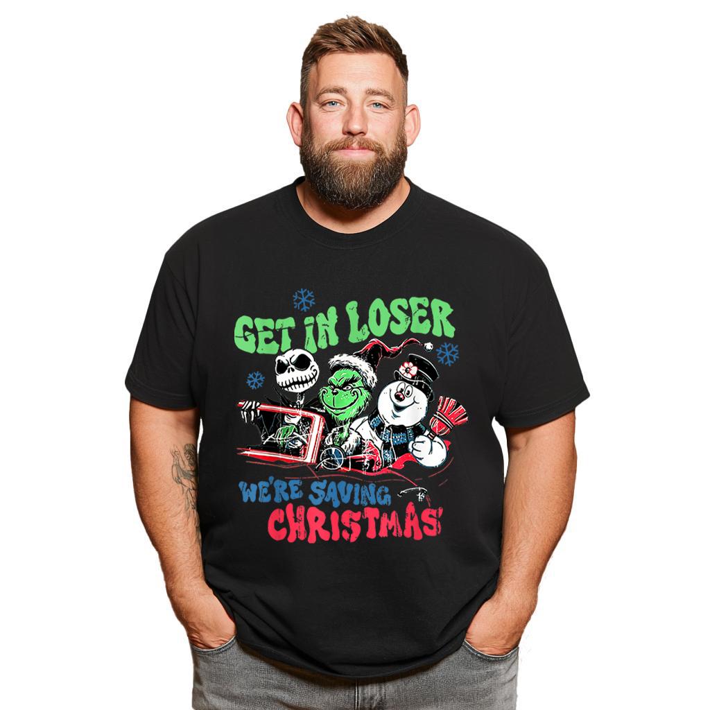 Christmas T Shirt for Men Big & Tall Men Xmas T Shirt T0 5DOJ 011 Men T Shirts Big and Tall Men Shirts Plus Size Short Sleeve Fashion Casual T Shirt Graphic Tee Shirts Tshirts