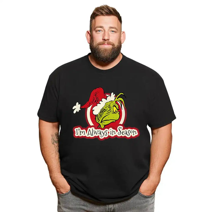 Christmas T Shirt for Men Big & Tall Men Xmas T Shirt T0 5DOJ 012 Men T Shirts Big and Tall Men Shirts Plus Size Short Sleeve Fashion Casual T Shirt Graphic Tee Shirts Tshirts