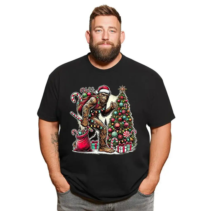 Christmas T Shirt for Men Big & Tall Men Xmas T Shirt T0 5DOM 004 Men T Shirts Big and Tall Men Shirts Plus Size Short Sleeve Fashion Casual T Shirt Graphic Tee Shirts Tshirts