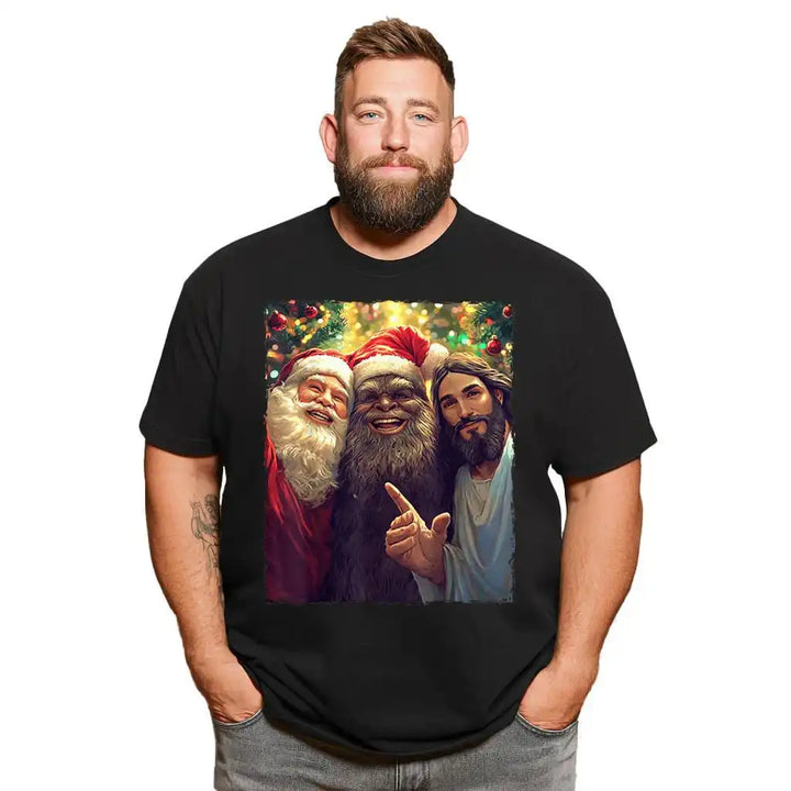 Christmas T Shirt for Men Big & Tall Men Xmas T Shirt T0 5DOM 006 Men T Shirts Big and Tall Men Shirts Plus Size Short Sleeve Fashion Casual T Shirt Graphic Tee Shirts Tshirts