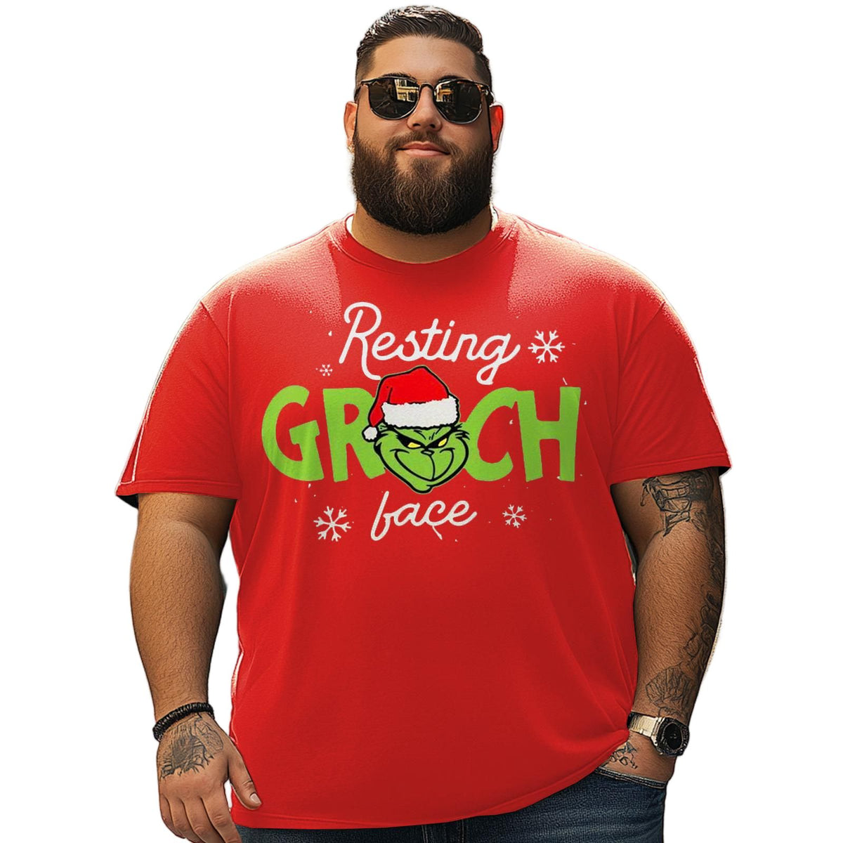 Christmas T Shirt for Men Big & Tall Men Xmas T Shirt T0 5DRE 002 Men T Shirts Big and Tall Men Shirts Plus Size Short Sleeve Fashion Casual T Shirt Graphic Tee Shirts Tshirts