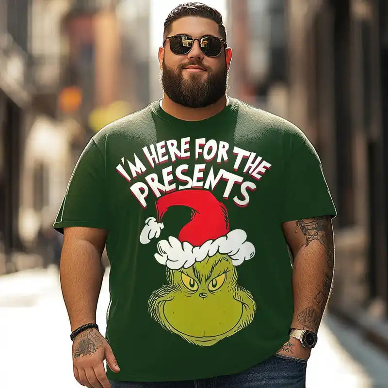 Christmas T Shirt for Men Big & Tall Men Xmas T Shirt T0 5DOJ 001 Men T Shirts Big and Tall Men Shirts Plus Size Short Sleeve Fashion Casual T Shirt Graphic Tee Shirts Tshirts - BigTallGuys