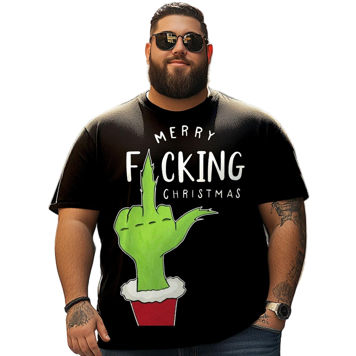 Christmas T Shirt for Men Big & Tall Men Xmas T Shirt T0 5DRE 005 Men T Shirts Big and Tall Men Shirts Plus Size Short Sleeve Fashion Casual T Shirt Graphic Tee Shirts Tshirts