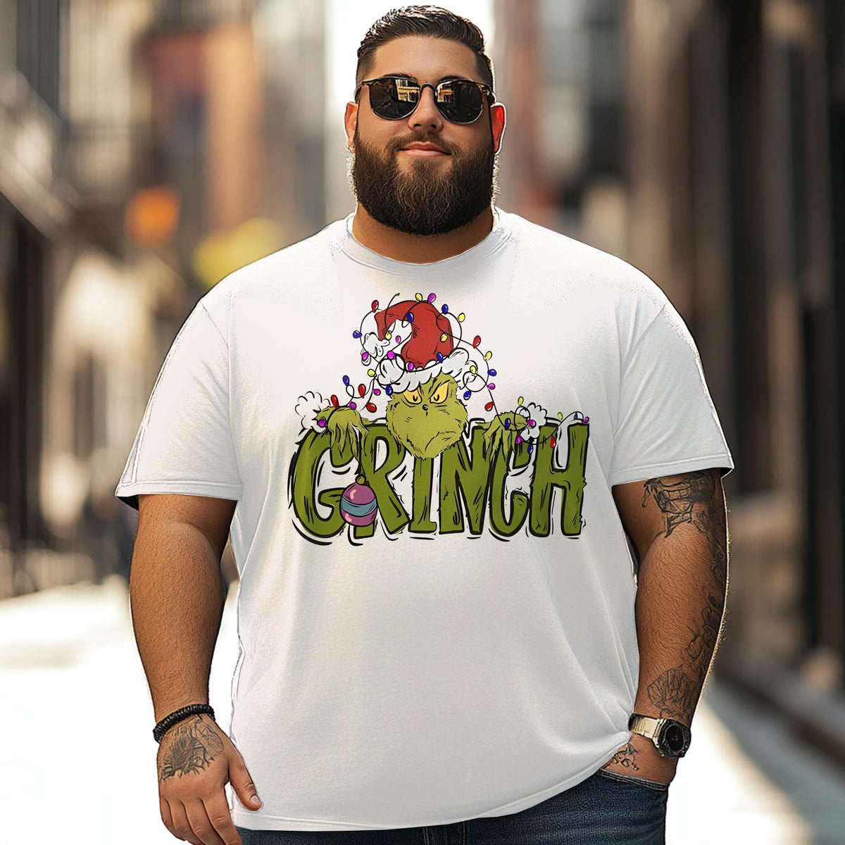 Christmas T Shirt for Men Big & Tall Men Xmas T Shirt T0 5DRE 009 Men T Shirts Big and Tall Men Shirts Plus Size Short Sleeve Fashion Casual T Shirt Graphic Tee Shirts Tshirts