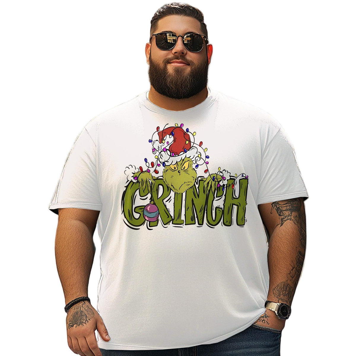 Christmas T Shirt for Men Big & Tall Men Xmas T Shirt T0 5DRE 009 Men T Shirts Big and Tall Men Shirts Plus Size Short Sleeve Fashion Casual T Shirt Graphic Tee Shirts Tshirts