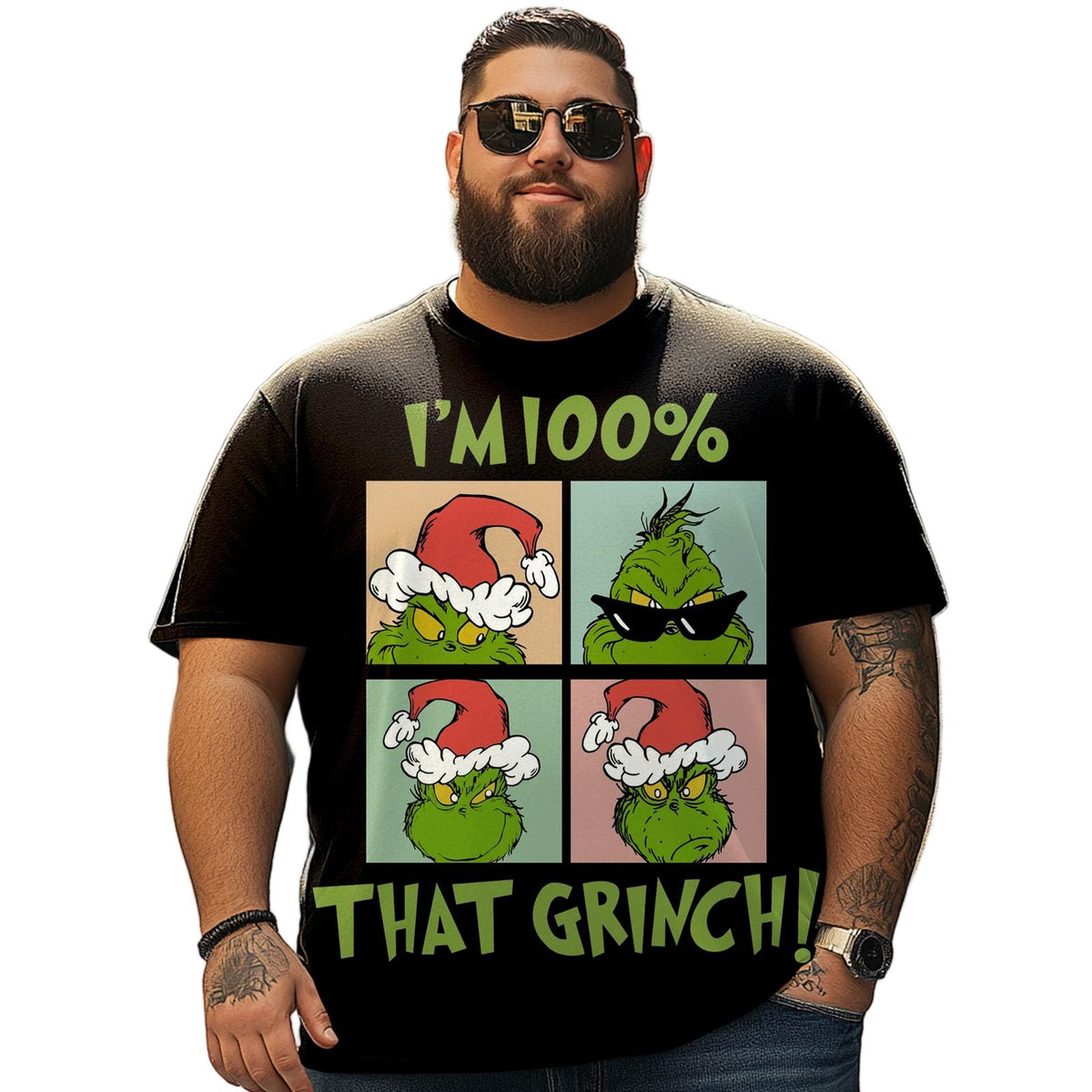 Christmas T Shirt for Men Big & Tall Men Xmas T Shirt T0 5DRE 012 Men T Shirts Big and Tall Men Shirts Plus Size Short Sleeve Fashion Casual T Shirt Graphic Tee Shirts Tshirts