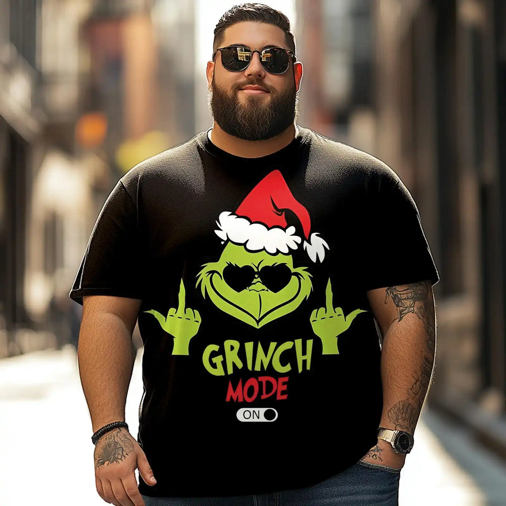 Christmas T Shirt for Men Big & Tall Men Xmas T Shirt T0 5DOJ 023 Men T Shirts Big and Tall Men Shirts Plus Size Short Sleeve Fashion Casual T Shirt Graphic Tee Shirts Tshirts - BigTallGuys
