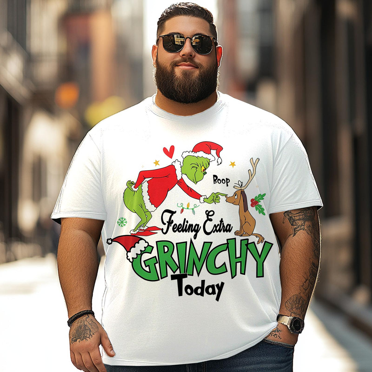 Christmas T Shirt for Men Big & Tall Men Xmas T Shirt T0 5DRE 014 Men T Shirts Big and Tall Men Shirts Plus Size Short Sleeve Fashion Casual T Shirt Graphic Tee Shirts Tshirts
