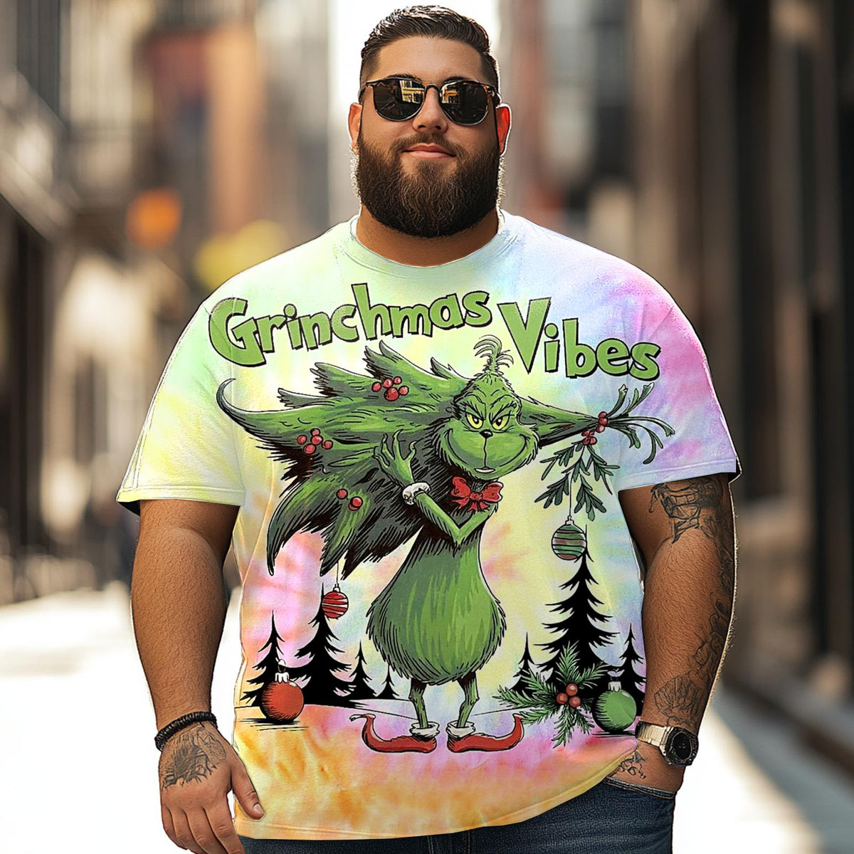 Christmas T Shirt for Men Big & Tall Men Xmas T Shirt T0 5DRE 017 Men T Shirts Big and Tall Men Shirts Plus Size Short Sleeve Fashion Casual T Shirt Graphic Tee Shirts Tshirts