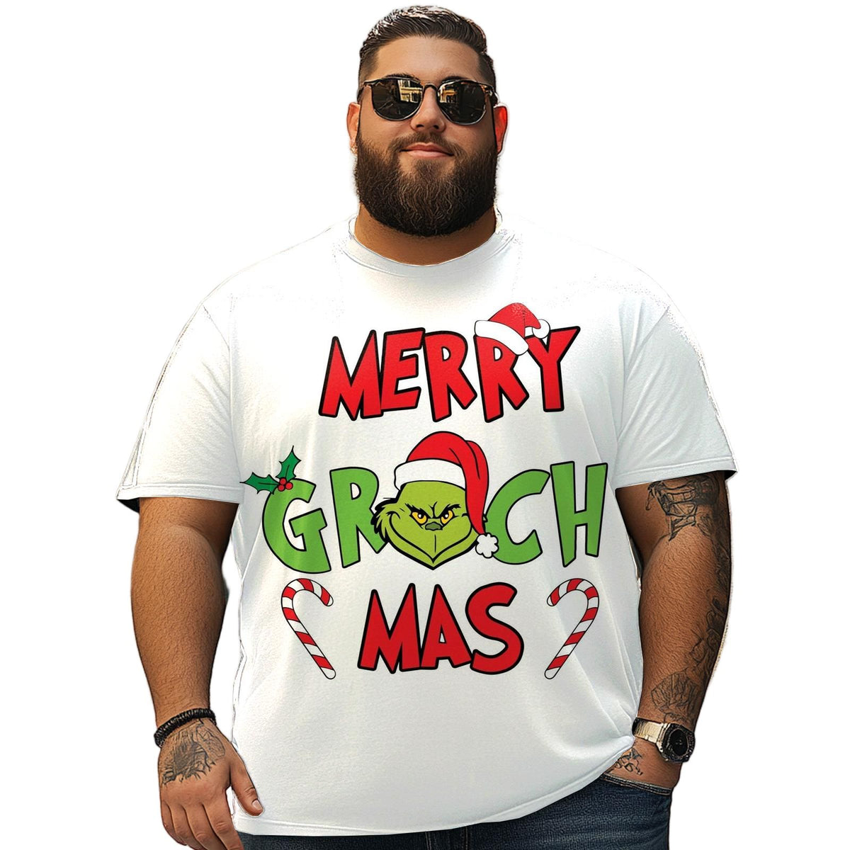 Christmas T Shirt for Men Big & Tall Men Xmas T Shirt T0 5DRE 018 Men T Shirts Big and Tall Men Shirts Plus Size Short Sleeve Fashion Casual T Shirt Graphic Tee Shirts Tshirts