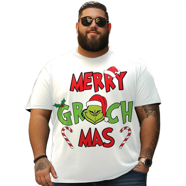 Christmas T Shirt for Men Big & Tall Men Xmas T Shirt T0 5DRE 018 Men T Shirts Big and Tall Men Shirts Plus Size Short Sleeve Fashion Casual T Shirt Graphic Tee Shirts Tshirts
