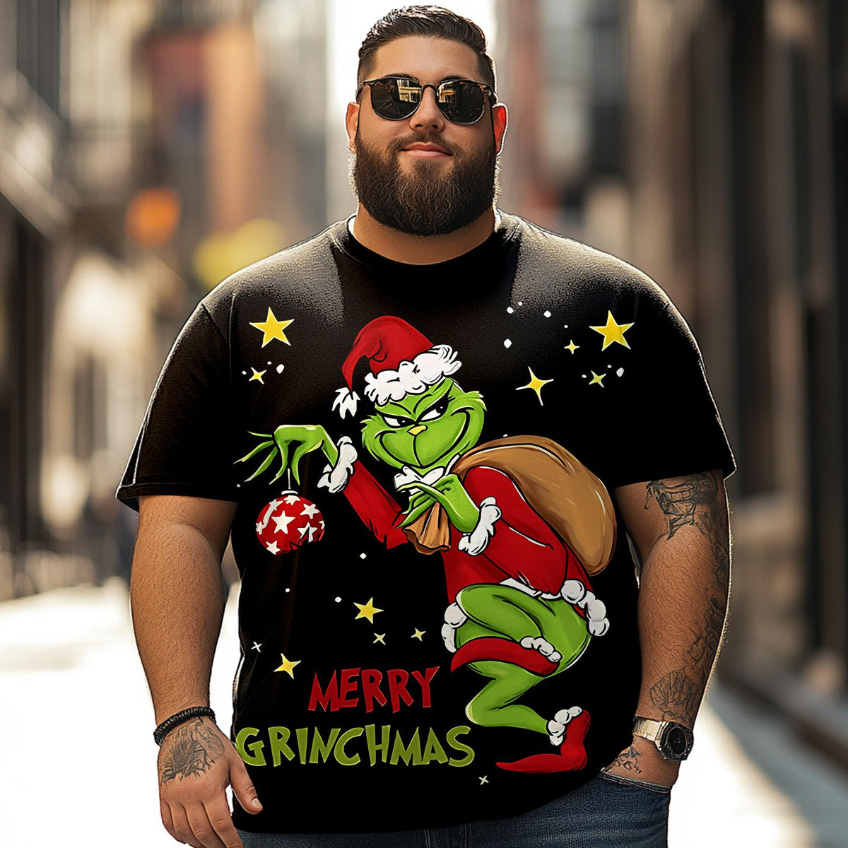 Christmas T Shirt for Men Big & Tall Men Xmas T Shirt T0 5DRE 020 Men T Shirts Big and Tall Men Shirts Plus Size Short Sleeve Fashion Casual T Shirt Graphic Tee Shirts Tshirts