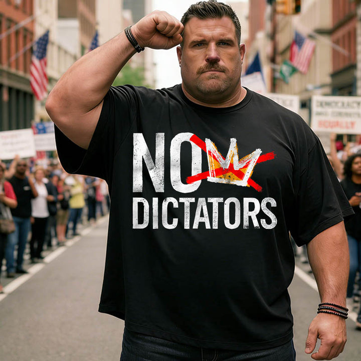 No Kings in America USA Patriotic Big and Tall Men T Shirts Plus Size Short Sleeve Fashion Casual T Shirt Graphic Tee Shirts Tshirts