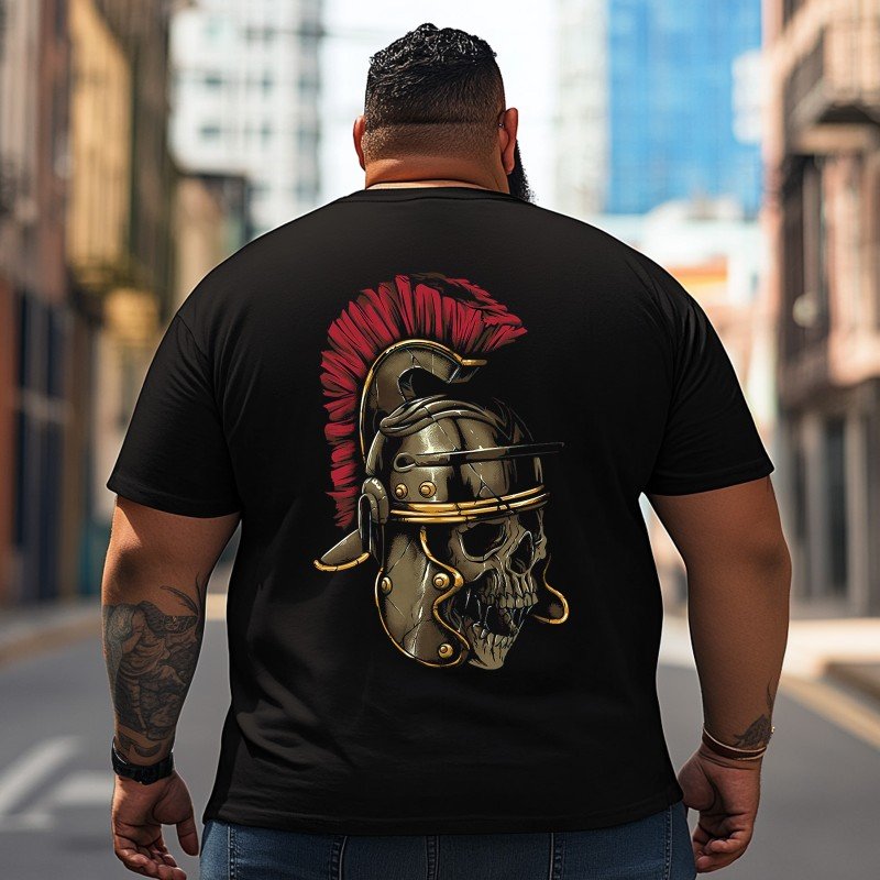 Skull Skeleton T2 5D2C 001 Men T Shirts Big and Tall Men Shirts Plus Size Short Sleeve Fashion Casual T Shirt Graphic Tee Shirts Tshirts