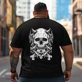 Skull Skeleton T2 5D2C 004 Men T Shirts Big and Tall Men Shirts Plus Size Short Sleeve Fashion Casual T Shirt Graphic Tee Shirts Tshirts